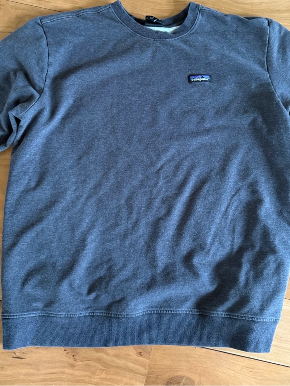 Patagonia Gray Organic Cotton Pullover Sweatshirt Men's XL Crew Neck Long Sleeve